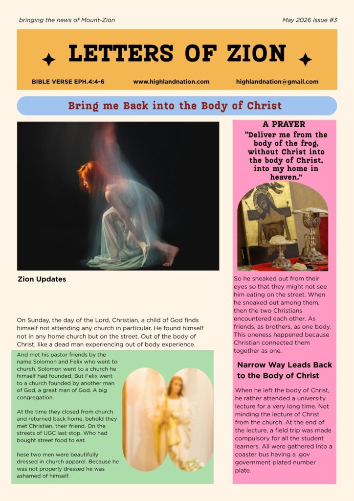 bring me back into the body christ