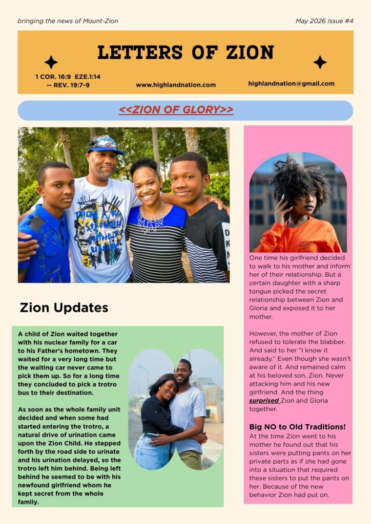 newsletter zion of glory
